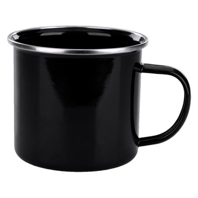 16.9 Oz. Black Enamel Campfire Mug