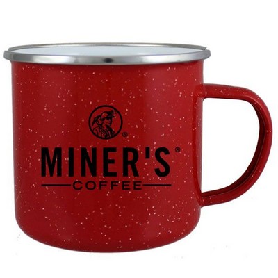 16.9 Oz. Red Enamel Campfire Mug
